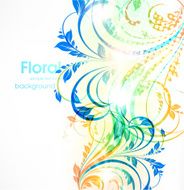 Floral Retro Background for Vintage Design N167