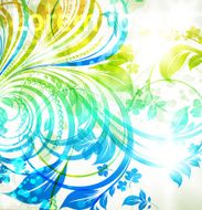 Floral Retro Background for Vintage Design N175