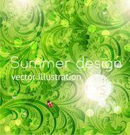 Floral Retro Background for Vintage Design N178