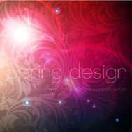 Floral Retro Background for Vintage Design N182