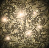 Floral Retro Background for Vintage Design N184