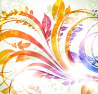 Floral Retro Background for Vintage Design N194