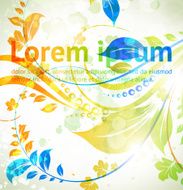 Floral Retro Background for Vintage Design N203