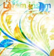 Floral Retro Background for Vintage Design N204