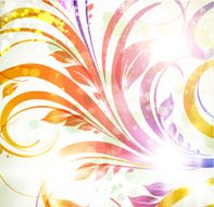 Floral Retro Background for Vintage Design N208