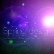 Floral Retro Background for Vintage Design N227