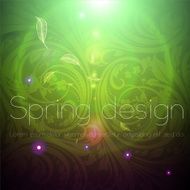 Floral Retro Background for Vintage Design N238