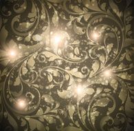 Floral Retro Background for Vintage Design N248