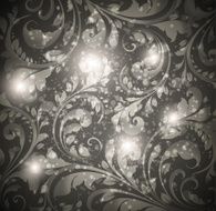 Floral Retro Background for Vintage Design N250
