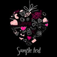 Valentine heart greeting card N3