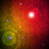 Floral Retro Background for Vintage Design N269
