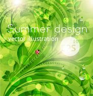 Floral Retro Background for Vintage Design N291