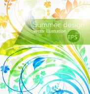 Floral Retro Background for Vintage Design N293