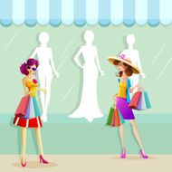 Woman doing shopping N2