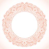 Ornamental round lace frame N13