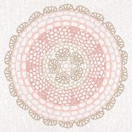 Elegant lacy doily N7