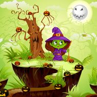 Witch in Halloween land