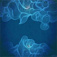 Abstract invitation card with wave N2