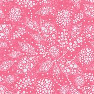 Pink abstract leaves seamless pattern background