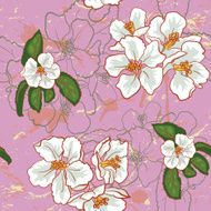 Apple flower pattern N3