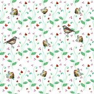 floral seamless texture of watercolor N5