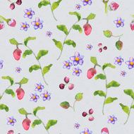 floral seamless texture of watercolor N7