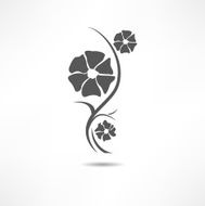 Vector flower icon