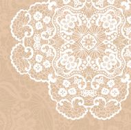 Elegant lacy doily N9