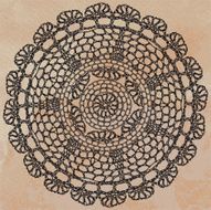 Elegant lacy doily N10