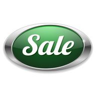 Green oval sale button