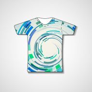 Abstract illustration on t-shirt N143