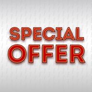Poster with the text Special offer vector illustration