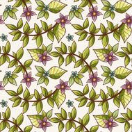 Seamless Floral Pattern N733