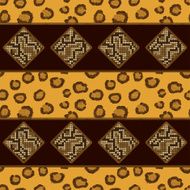 Seamless pattern with leopard skin