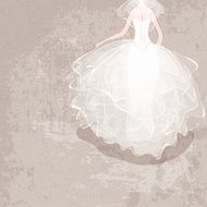 Bride in wedding dress N6