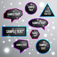 Vector Speech Bubbles Set N2