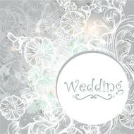 Cute wedding background in blue color