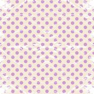 Vintage polka dots rumpled