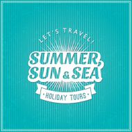 Retro summer calligraphy design
