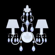 sconces with crystal pendants