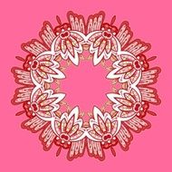 Ornamental round lace Aztec N4