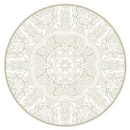 Ornamental round lace pattern like mandala 1