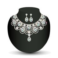 necklace and earrings female