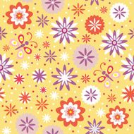 Floral seamless vector abstract background