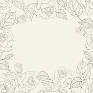 Sepia romantic frame