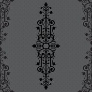 Vintage background ornament black frame