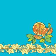 orange vector seamless pattern N3