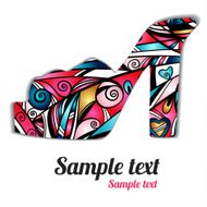 Sign pattern shoes