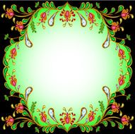 background frame with precious stones