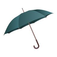 Green umbrella on white background